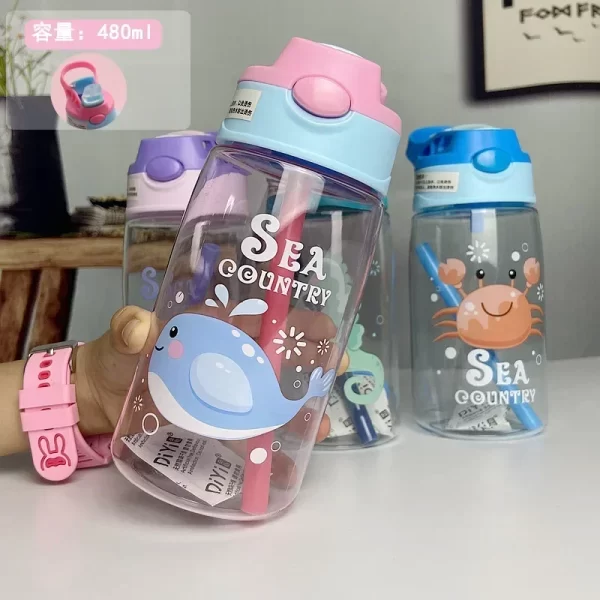 480ML Kids Water Sippy Cup - Image 10