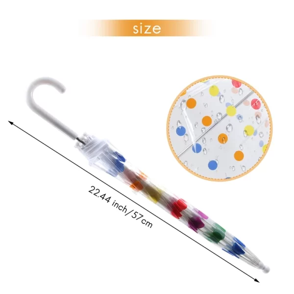 Kid's Clear Bubble Umbrella Transparent - Image 6