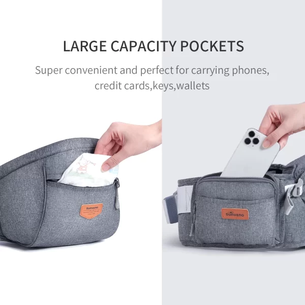 Sunveno Convinient Ergonomic Baby Hip Carrier Infant Hip Seat - Image 6