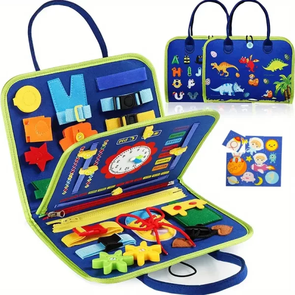 Toddler Montessori Felt Learning Board Busy Book