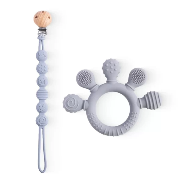 Finger Teether Silicone Pacifier Chain - Image 11