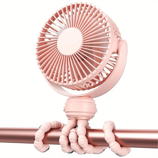Mini Portable Stroller Fan Detachable 3 Speed ​​Rechargeable - Image 6