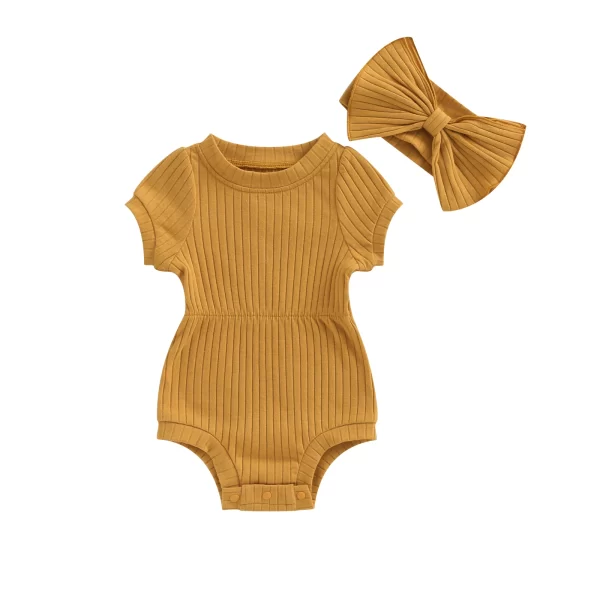 Newborn  Romper  w/Headband - Image 7