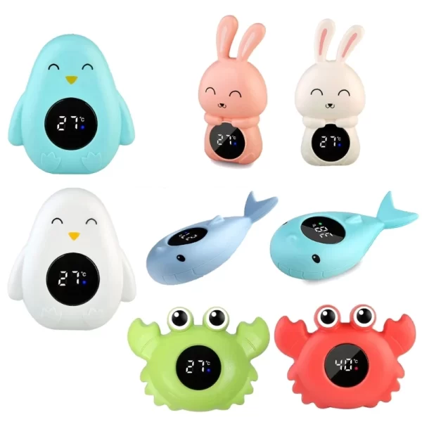 Cartoon Floating Digital Thermometer