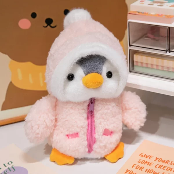 25cm Cute Fuzzy Penguin Plush Doll Cotton-Padded Hat - Image 9