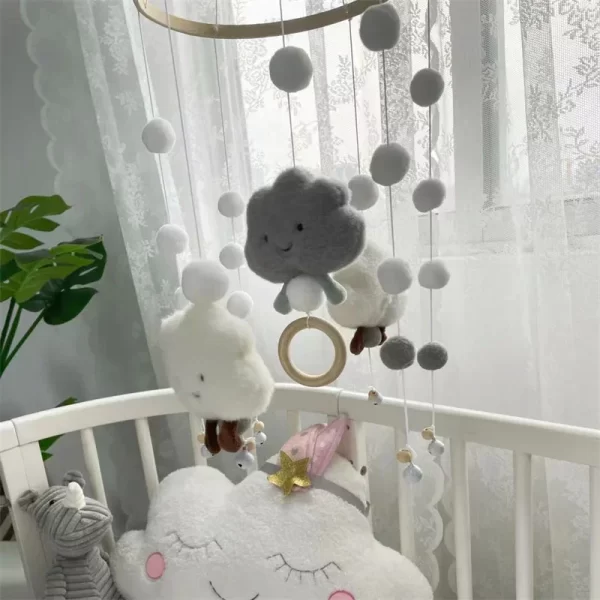 Cute Cloud Face Mobile Rattles Toys for Newborn 0-12 Months - Image 5