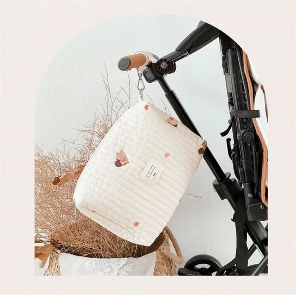 Quilted Baby Stroller Diaper Caddies Bags - Image 8