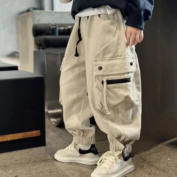 Boys Cargo Pants Autumn - Image 2