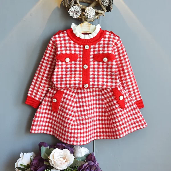 Fall toddler/girl sweaters  knitted set - Image 19