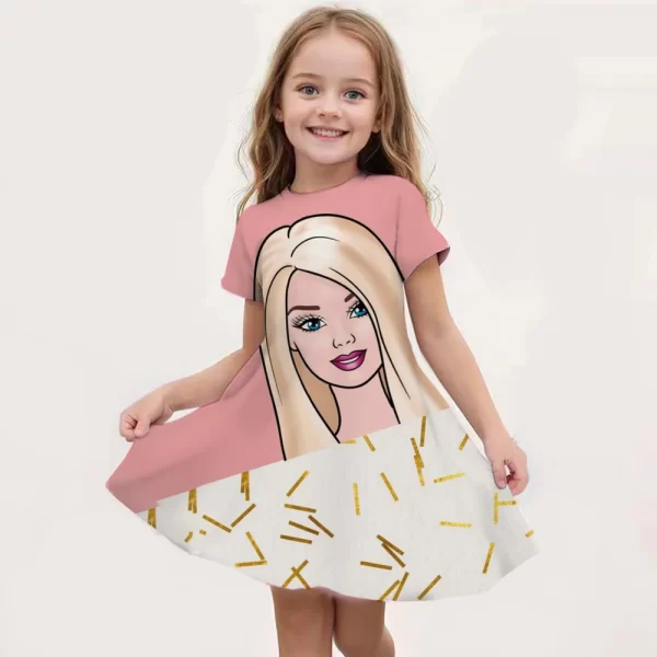 Barbie Dresses Girls Cute 3D Printed - Image 5