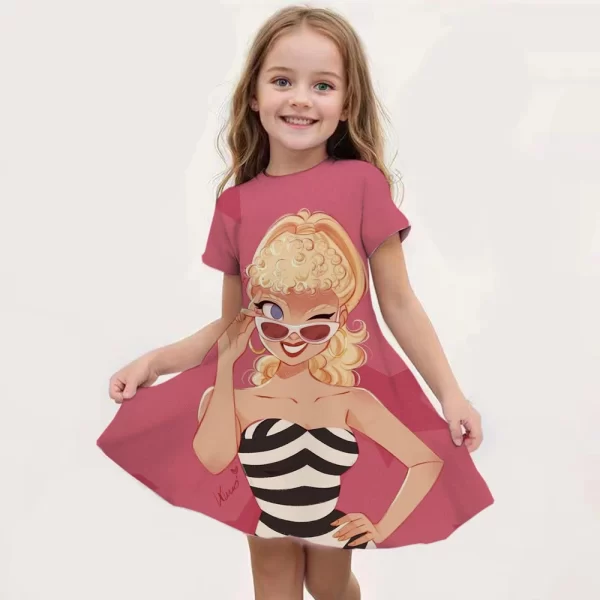 Barbie Dresses Girls Cute 3D Printed - Image 6