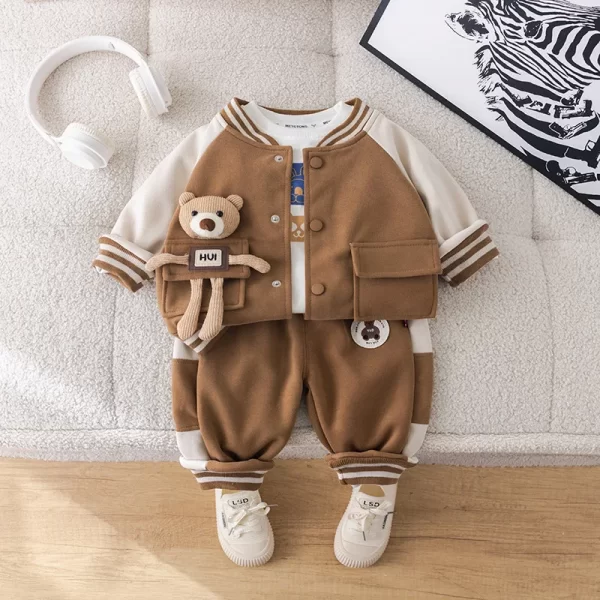 MILANCEL 3Pcs Autumn Kid's Clothes Set - Image 3