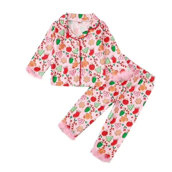 Toddler Girl's Christmas Pajamas Sets - Image 7