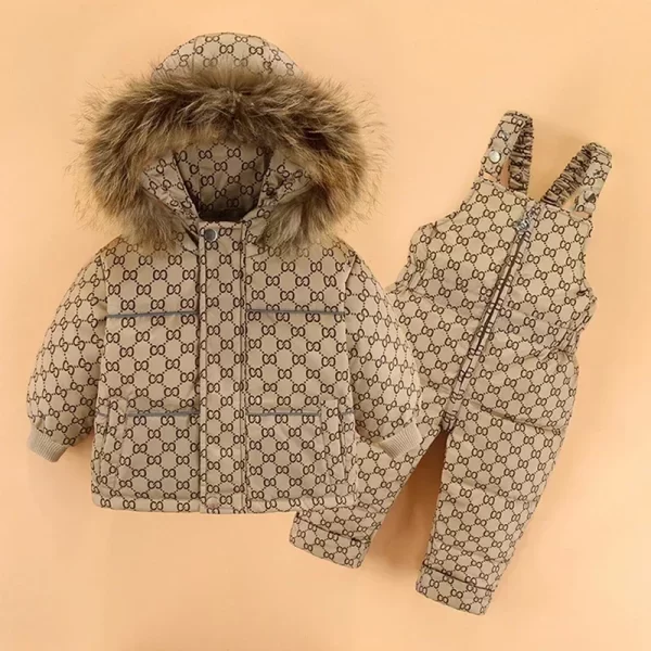 2Pcs Toddler Down Snowsuit 1-4Y - Image 24