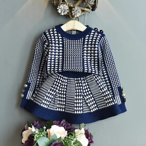 Fall toddler/girl sweaters  knitted set - Image 2