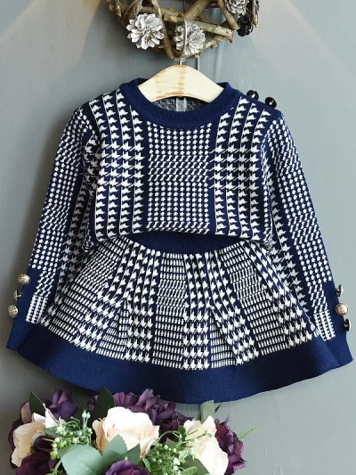 Fall toddler/girl sweaters  knitted set