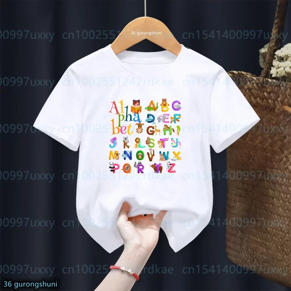 Cute Letter Printed T-Shirt Toddler - Image 5