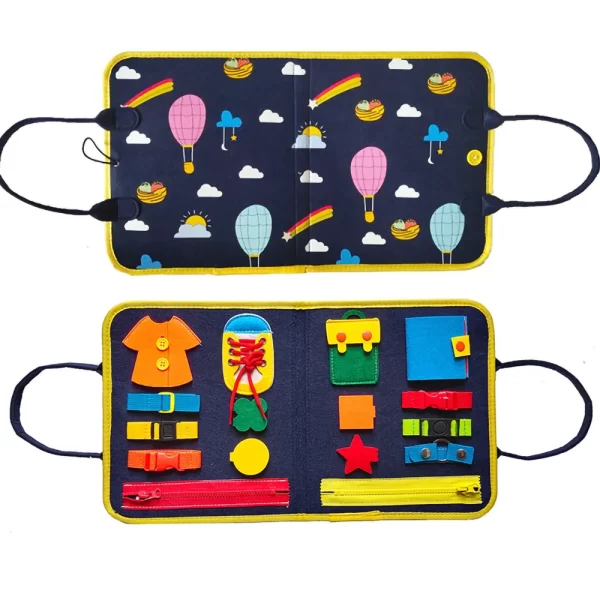 Toddler Montessori Felt Learning Board Busy Book - Image 10