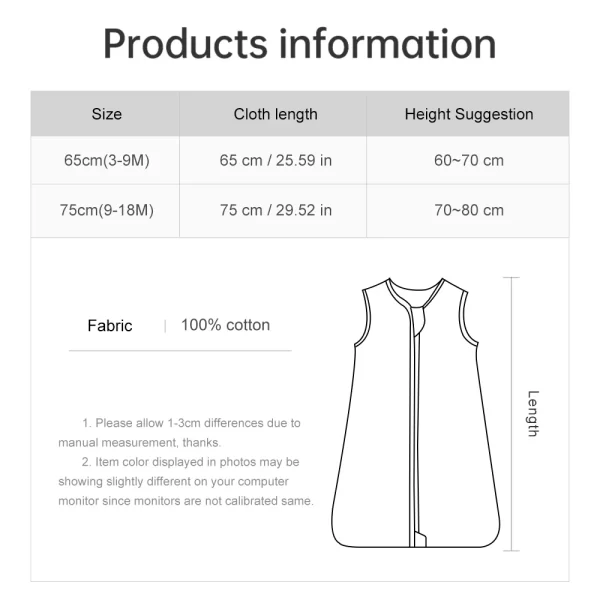 Baby Sleeping Bag 3-18 Months Sleepsack - Image 6