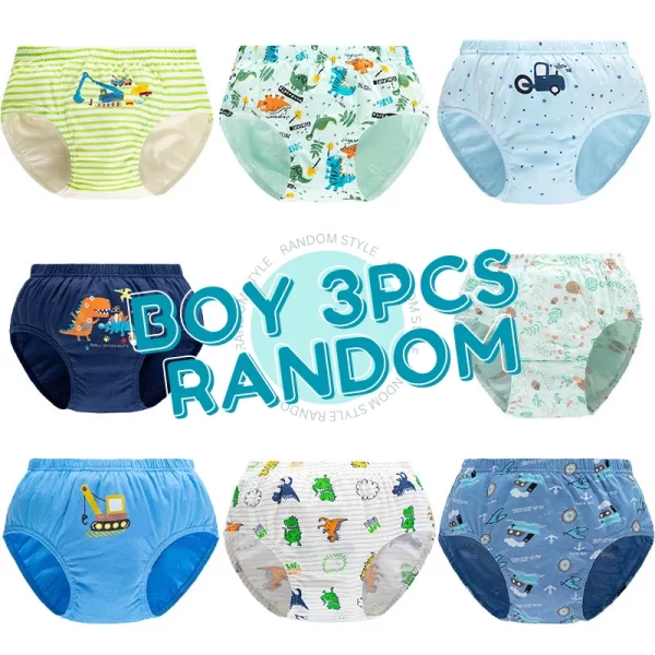 3 Pcs Boy's Underwear Cotton - Image 7