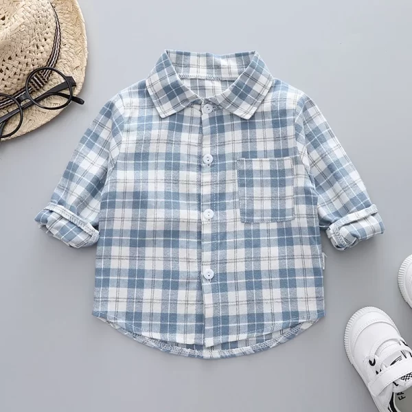 Toddler Infant Boy Long Sleeve Cotton Shirt - Image 13