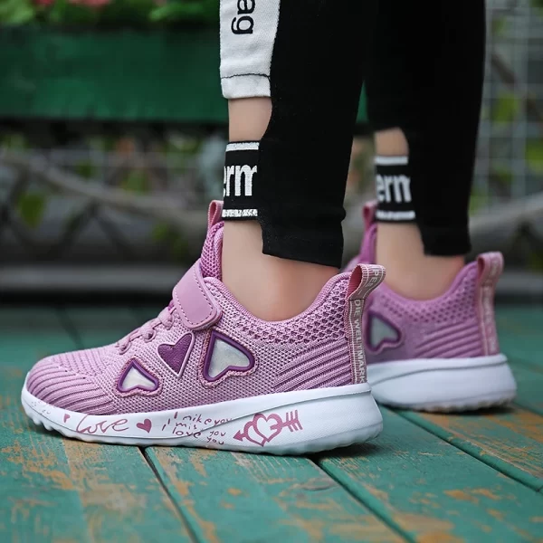 Girl's Cute Light Mesh Sneakers - Image 5