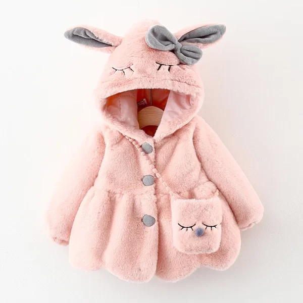 Baby Girl Hooded Cotton-Padded Jacket - Image 6