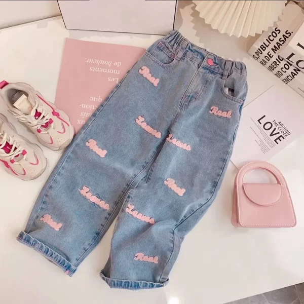 Girl's Fashion Jeans & Top Set - Image 5