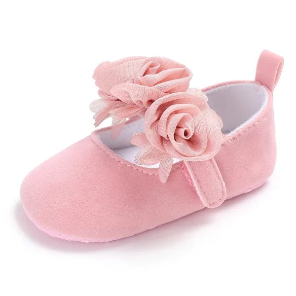 Lace Solid Color Princess Shoes Soft Sole Non-Slip - Image 6
