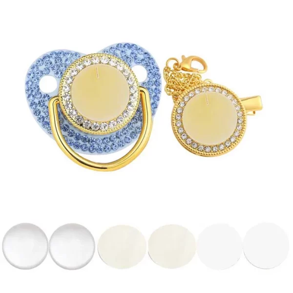 Baby Bling Pacifier/Clip/Holder Personalized - Image 7