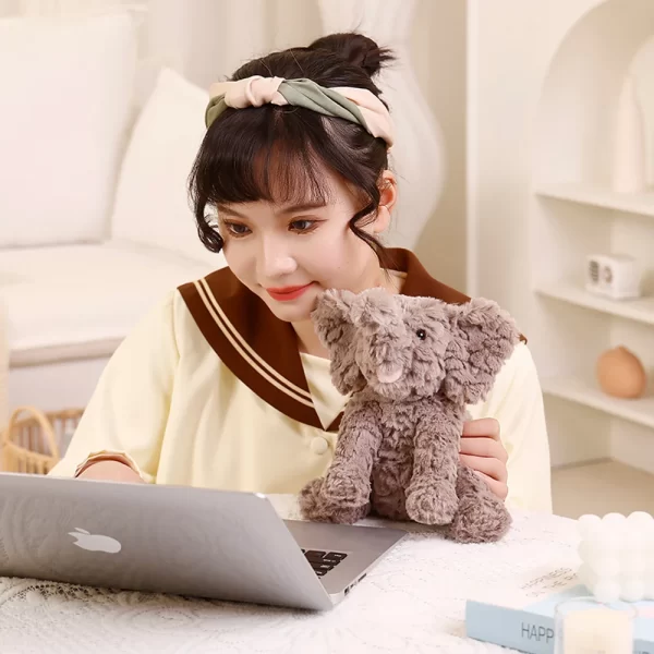 Lovely 24cm Nordic Style Elephant Infant Plush - Image 5