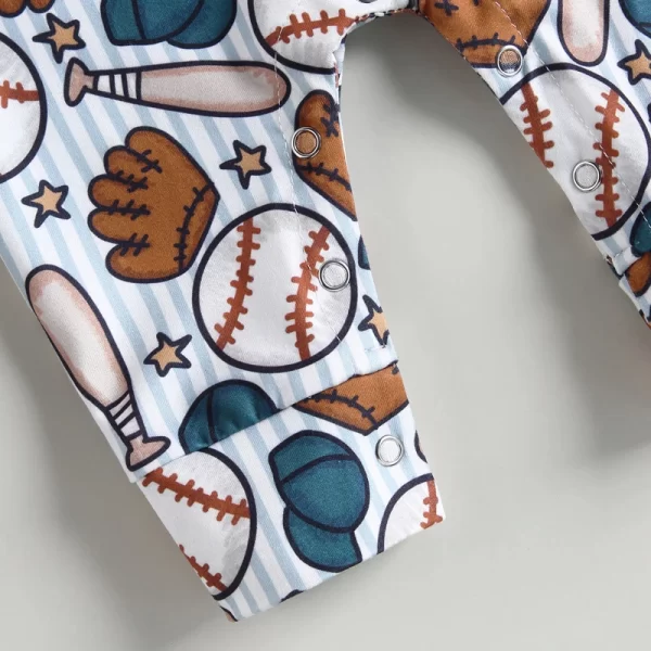 Cute Sports Themed Infant Jumpsuit - Image 6