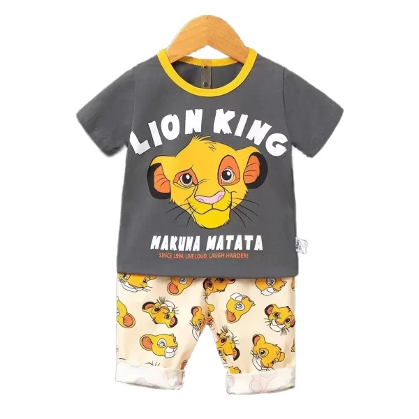 Summer Cartoon T-shirt/Shorts Sets Children's - Image 6