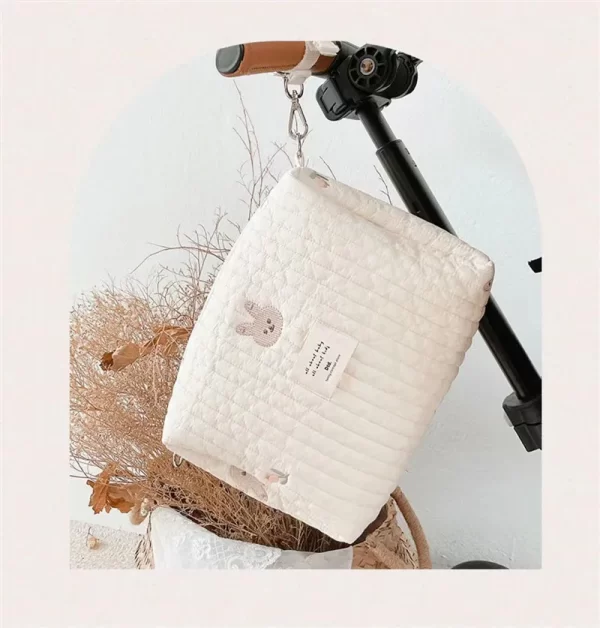 Quilted Baby Stroller Diaper Caddies Bags - Image 13
