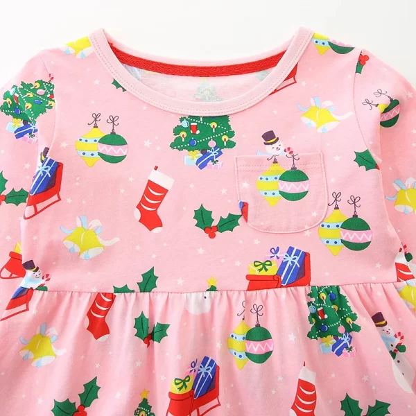 Little Maven Toddler Girl Christmas Dresses - Image 3