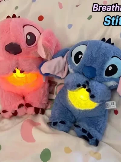 New 30cm Plush Breathing Stitch Doll Soothing