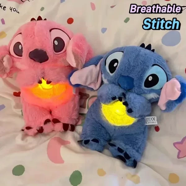 New 30cm Plush Breathing Stitch Doll Soothing