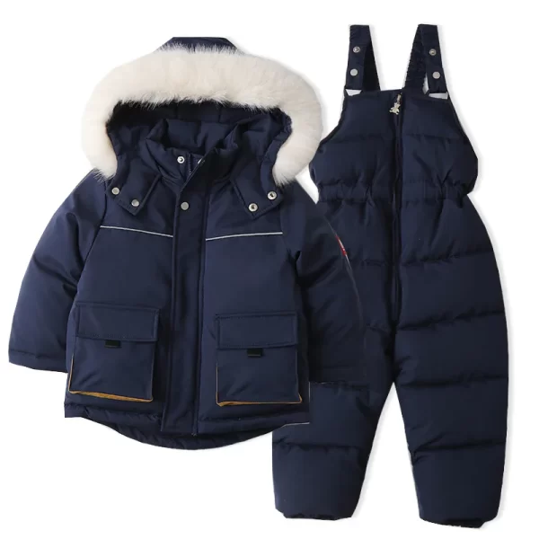 Cozy Winter Kid's Parka Coat Set Girls/Boys - Image 3