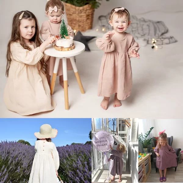 Organic Cotton Girl's Dress - Image 3