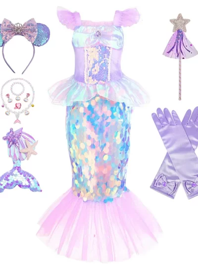 Children's Mermaid Costumes Sequined