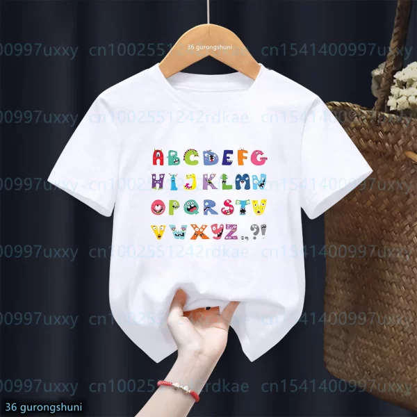 Cute Letter Printed T-Shirt Toddler - Image 11