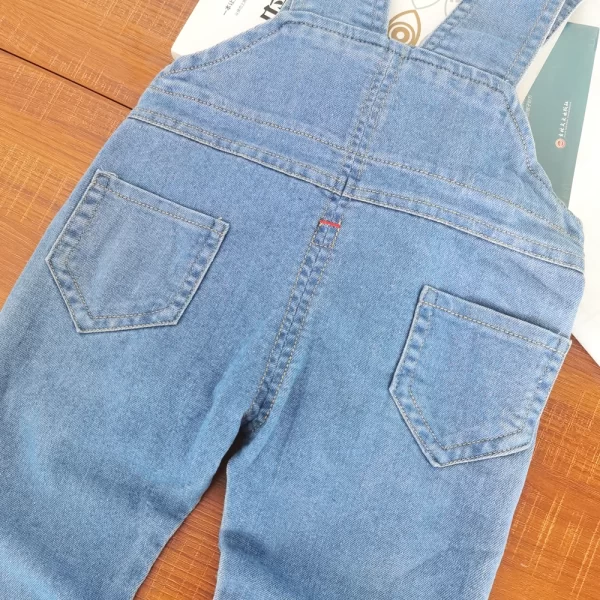 Toddler Baby Overalls Light Blue Denim 0-3Y - Image 5