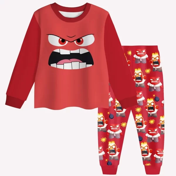 2pcs Disney Inside Out 2 Long Sleeved Pajamas - Image 11