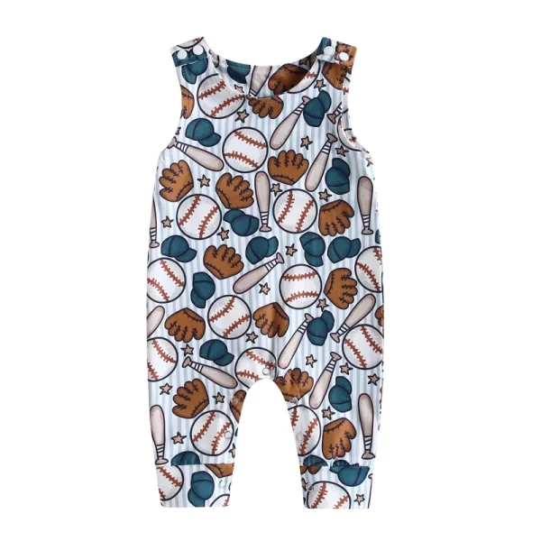 Cute Sports Themed Infant Jumpsuit - Image 9