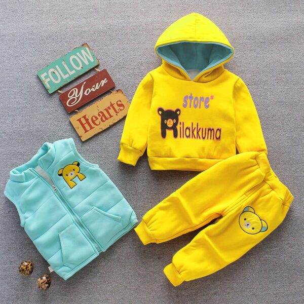 Cartoon Cat Hooded Vest Set - Image 42