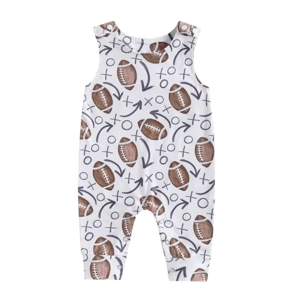 Cute Sports Themed Infant Jumpsuit - Image 8
