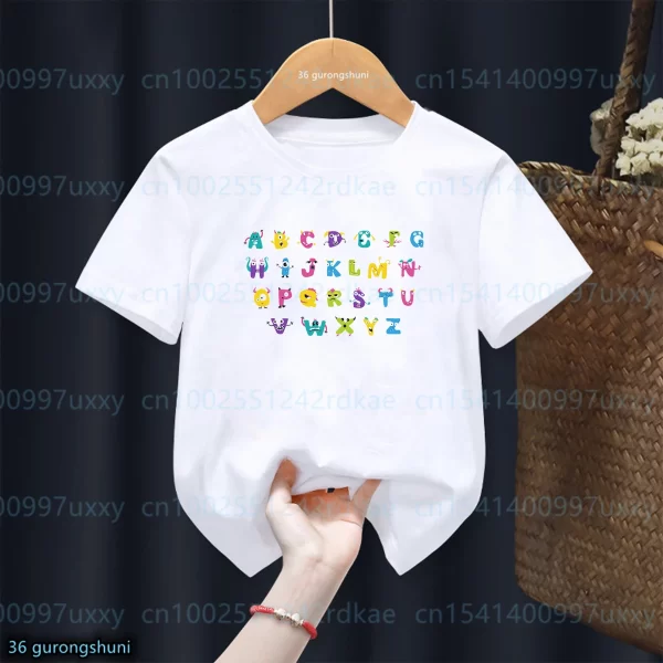 Cute Letter Printed T-Shirt Toddler - Image 10