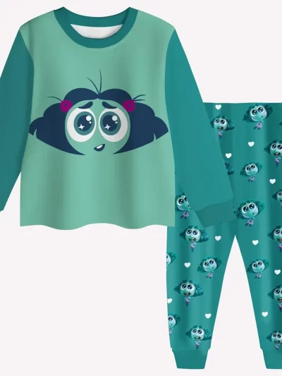 2pcs Disney Inside Out 2 Long Sleeved Pajamas