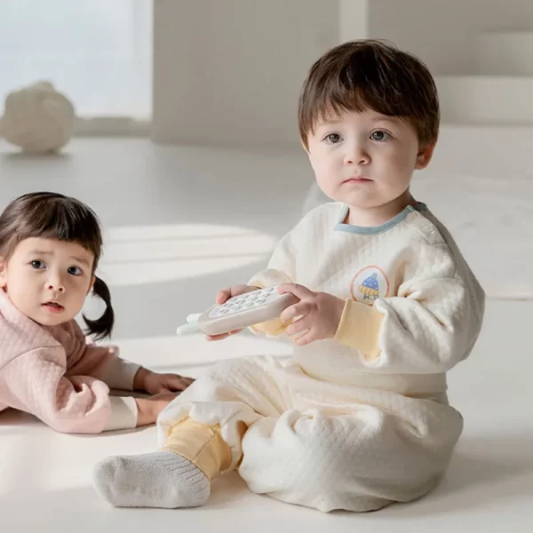 0-4 Y 2024 Winter New Toddler Thermal Underwear Pajamas 2Pcs - Image 3