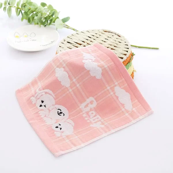 Cute Cartoon Bear Hand Towel Soft Cotton Kids - Image 9